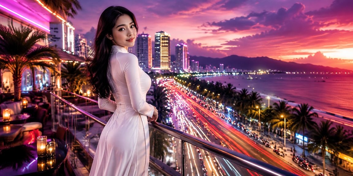 Người chơi cá cược thể thao mặc áo dài tại Sapa giữa khung cảnh núi non hùng vĩ